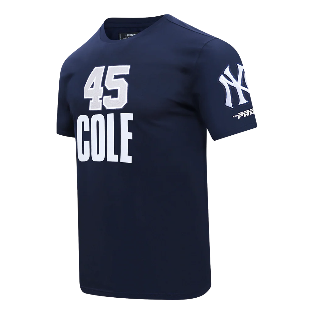 MLB NEW YORK YANKEES GERRIT COLE #45 CLASSIC PLAYER NAME AND NUMBER MEN'S TOP