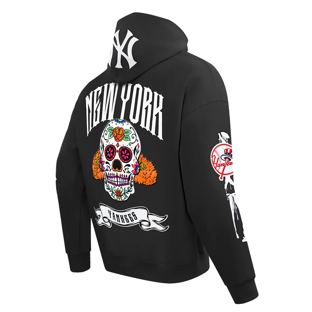 MLB NEW YORK YANKEES RIB CAGE MEN'S DROP SHOULDER FLEECE PULLOVER HOODIE