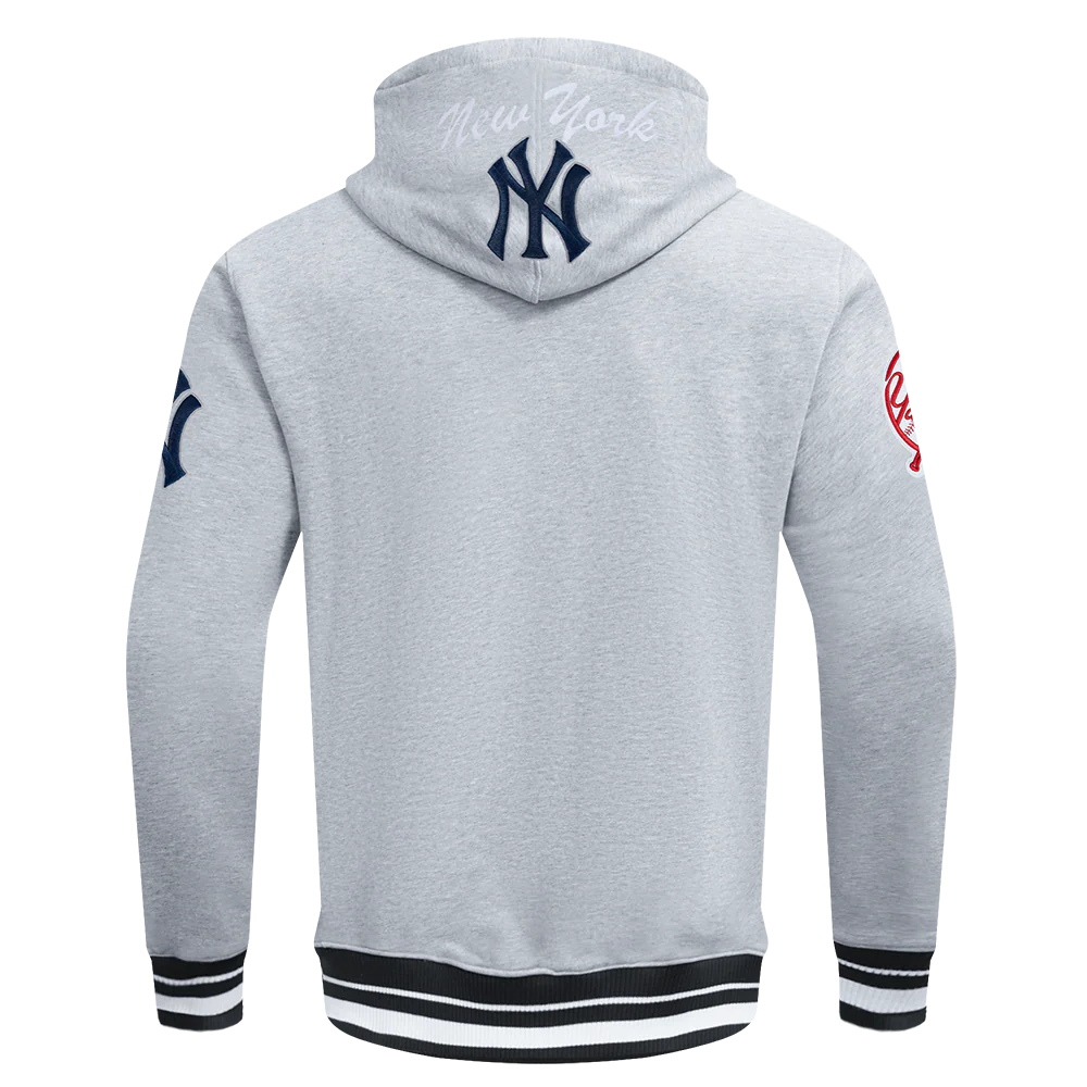 MLB NEW YORK YANKEES TEAM BADGE MEN'S RIB FLC PO HOODIE