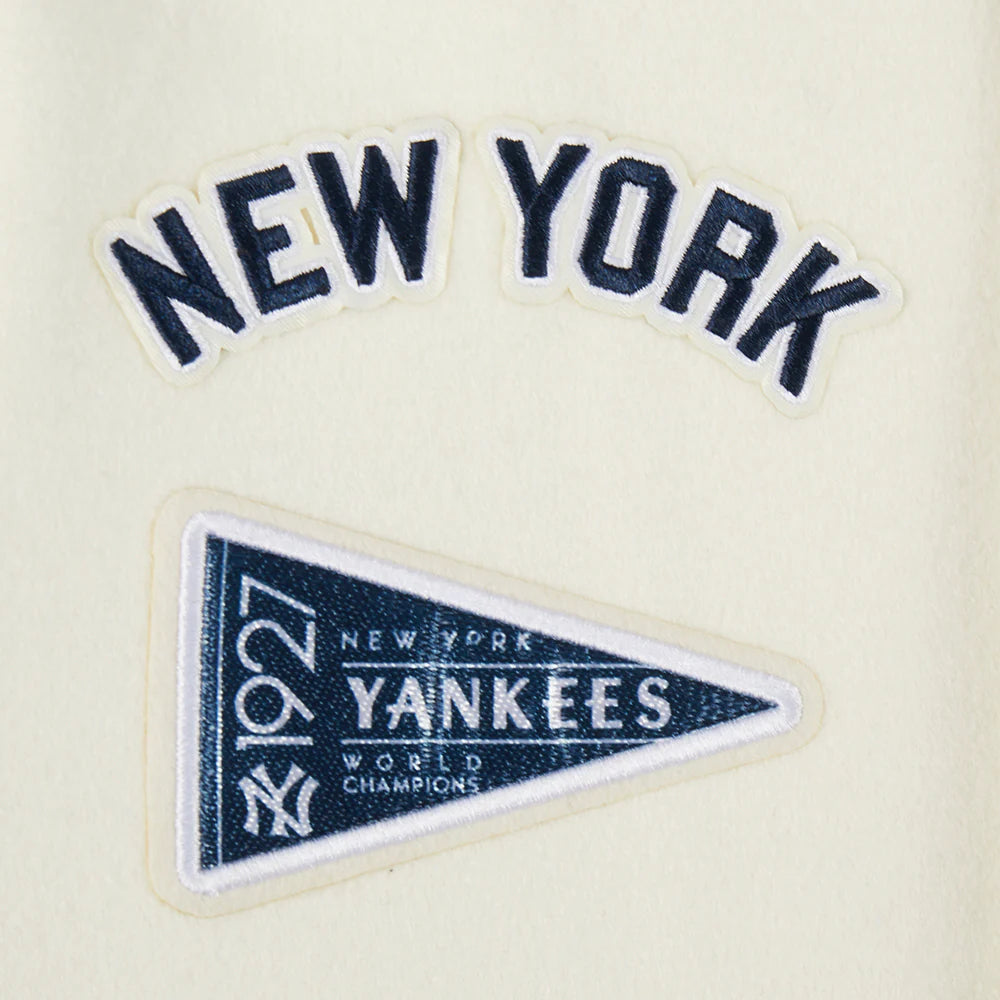 MLB NEW YORK YANKEES RETRO CLASSIC BIG BOYS RIB WOOL VARSITY JACKET