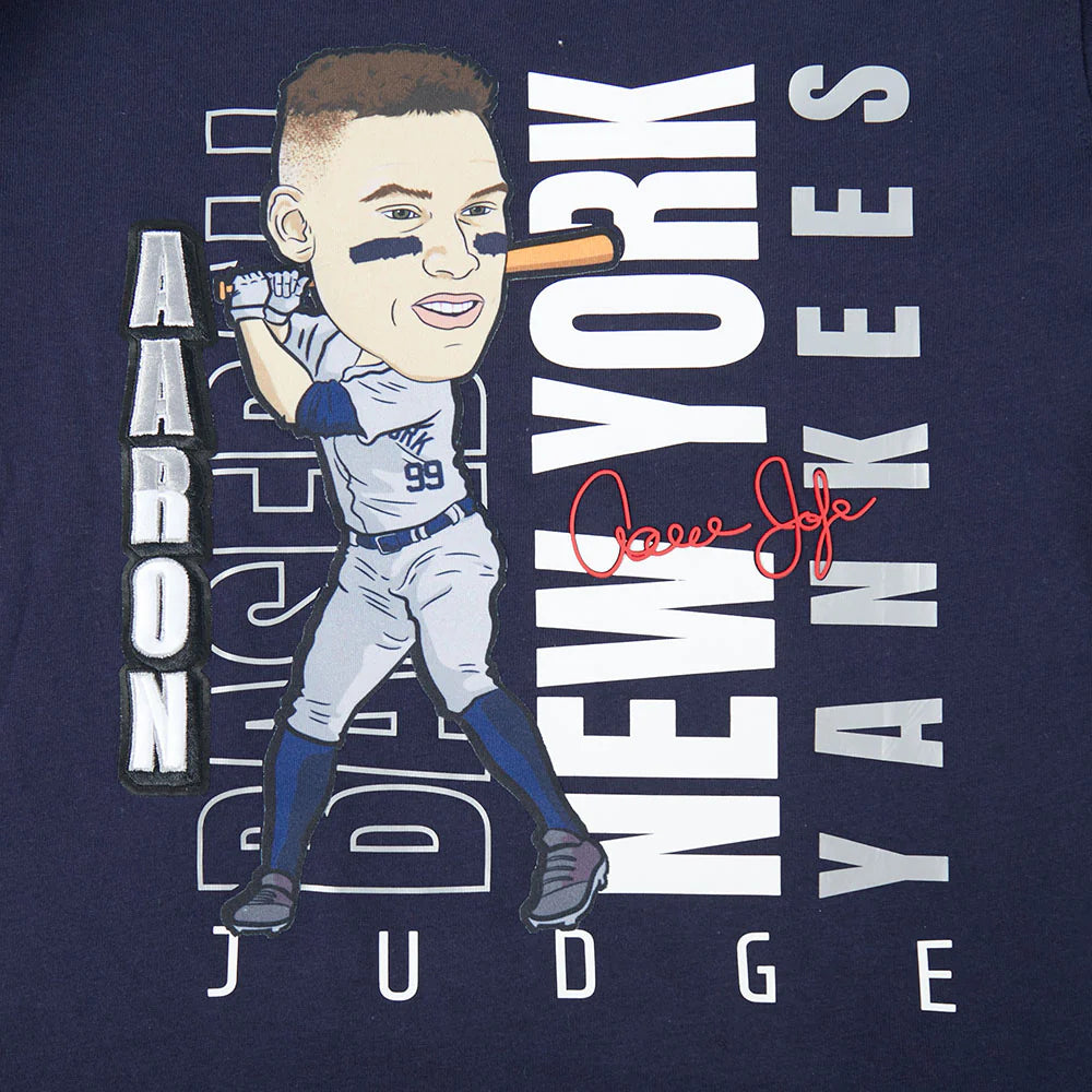 MLB NEW YORK YANKEES AARON JUDGE #99 REMIX AVATAR LITTLE BOYS SHORT SLEEVE TOP
