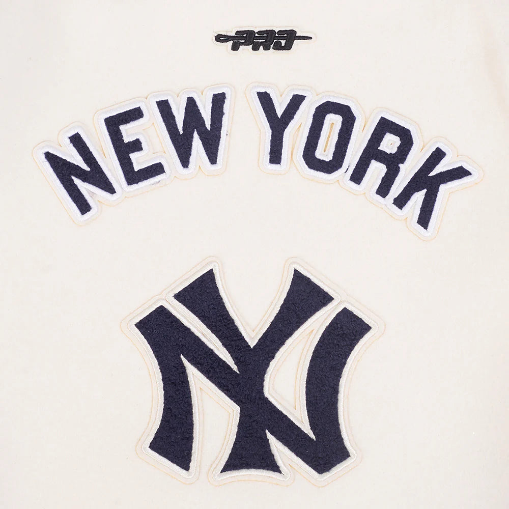 MLB NEW YORK YANKEES RETRO CLASSIC LITTLE BOYS RIB WOOL VARSITY JACKET
