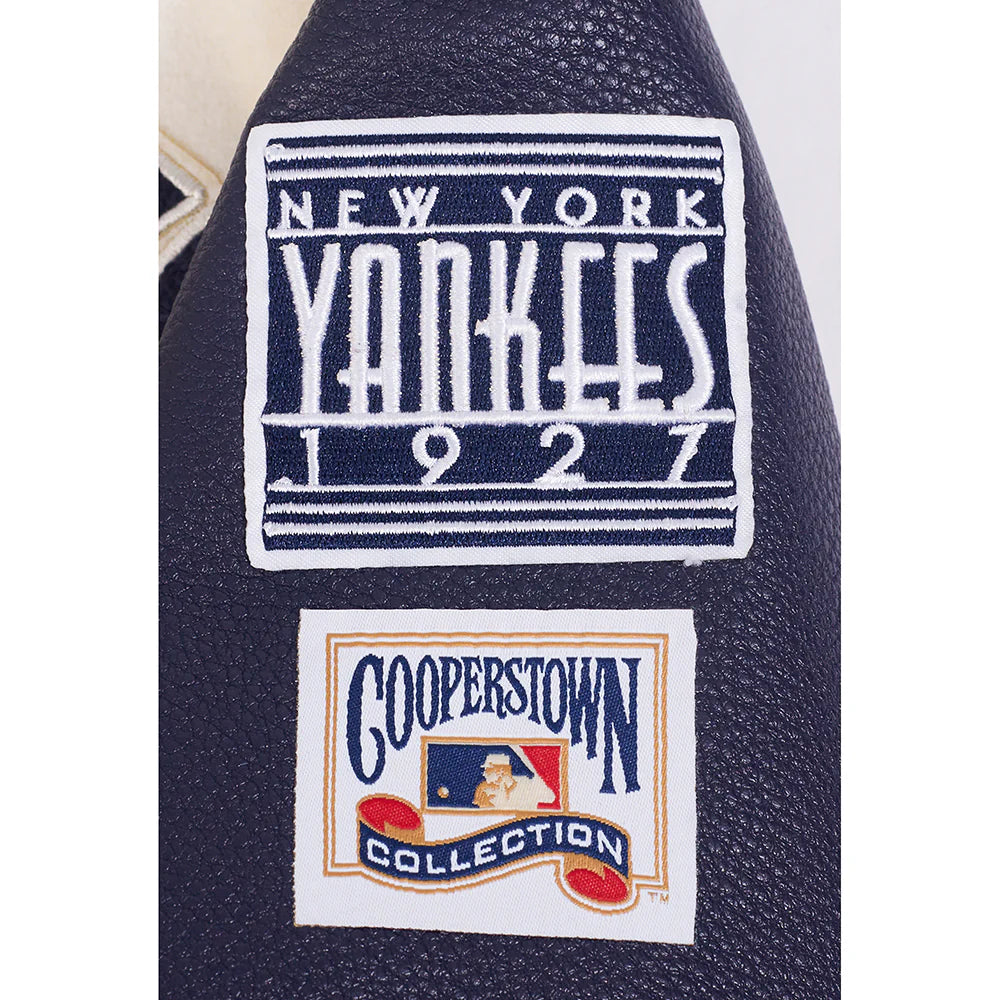 MLB NEW YORK YANKEES RETRO CLASSIC LITTLE BOYS RIB WOOL VARSITY JACKET