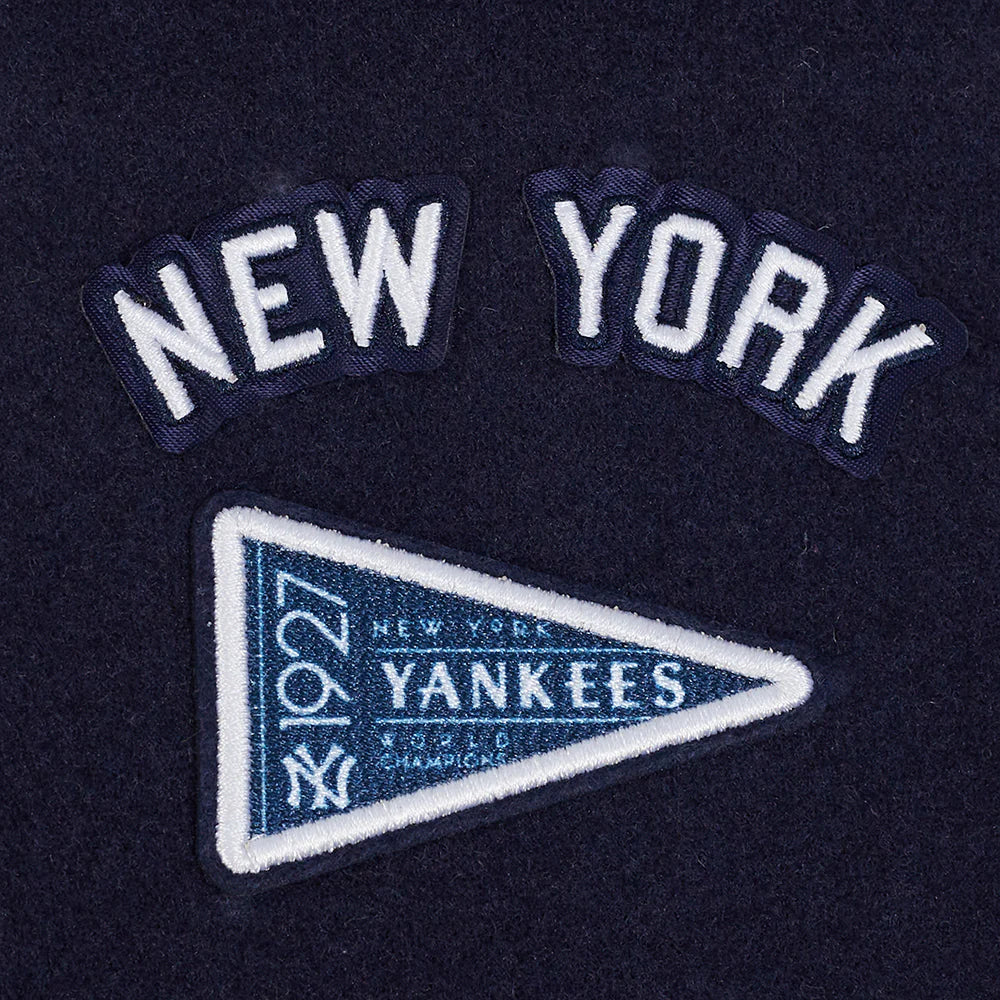 MLB NEW YORK YANKEES RETRO CLASSIC LITTLE BOYS RIB WOOL VARSITY JACKET