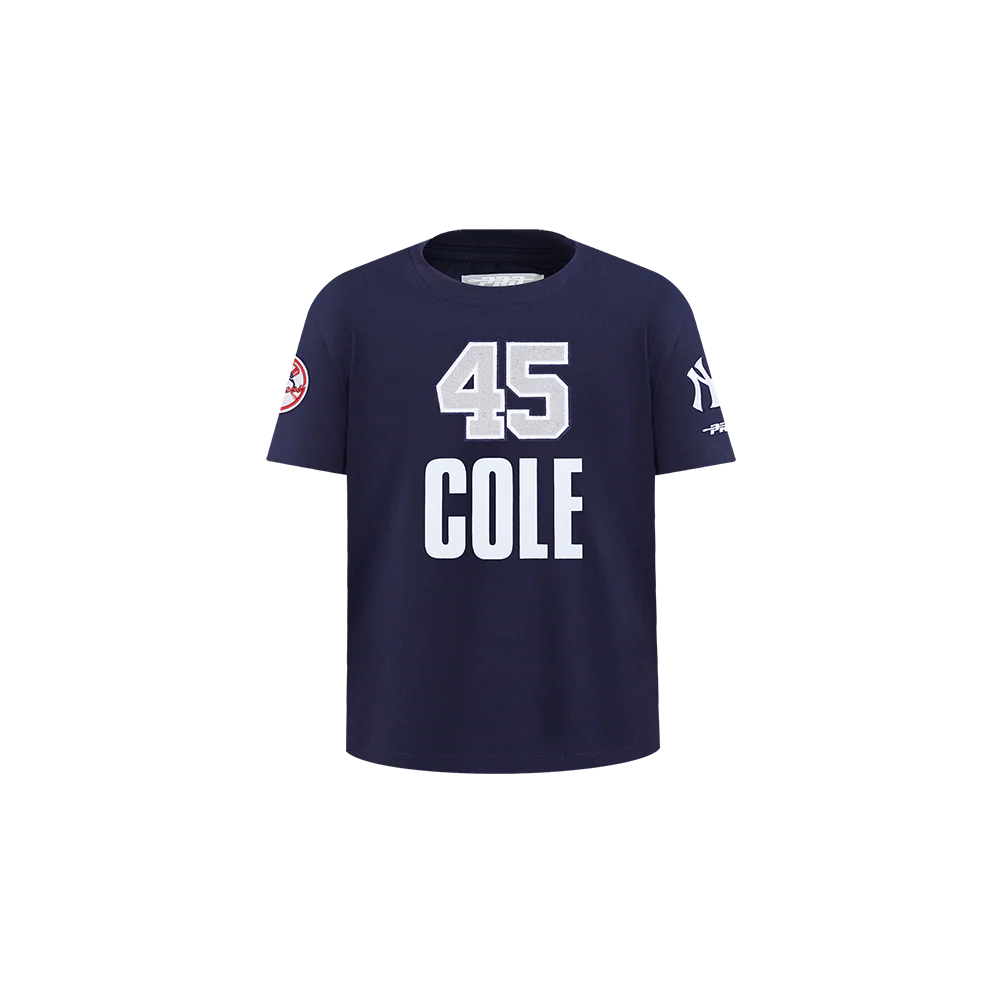 MLB NEW YORK YANKEES GERRIT COLE #45 CLASSIC PLAYER NAME AND NUMBER TODDLER BOY'S TEE