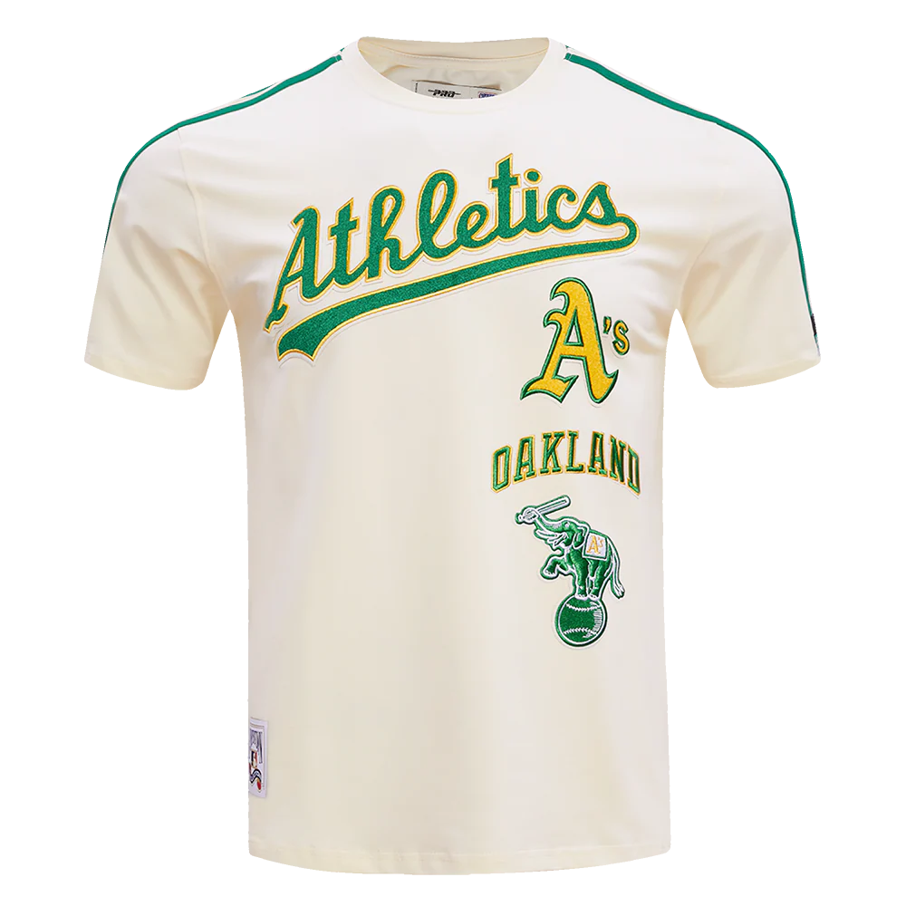 MLB OAKLAND ATHLETICS RETRO CLASSIC MEN'S STRIPED TOP