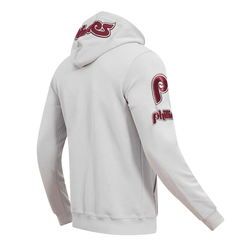 MLB PHILADELPHIA PHILLIES CLASSIC CHENILLE MEN'S PULLOVER HOODIE