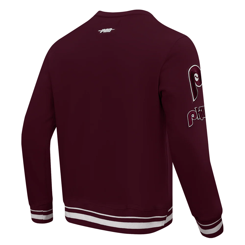 MLB PHILADELPHIA PHILLIES RETRO MASHUP MEN'S RIB CREWNECK