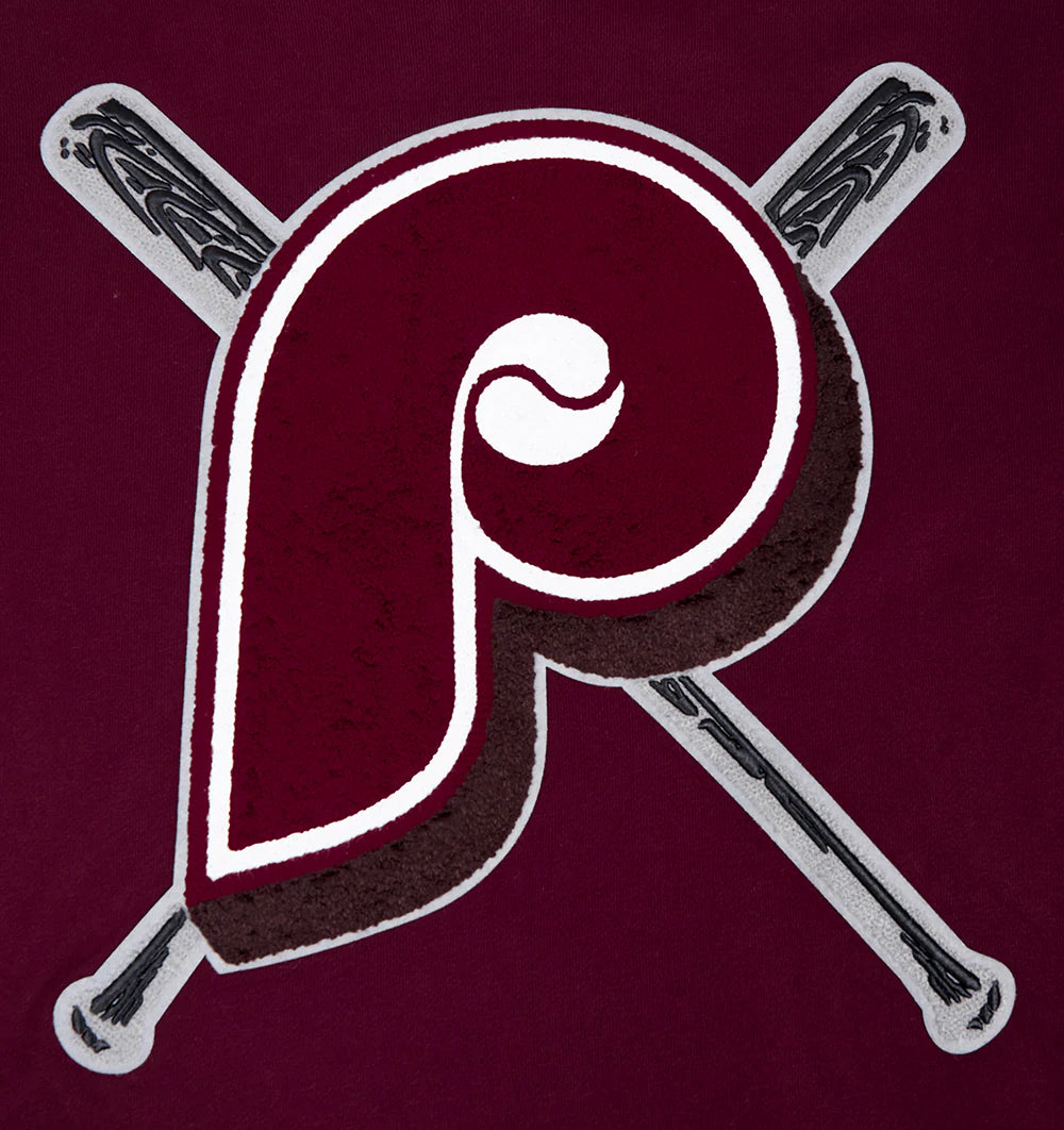 MLB PHILADELPHIA PHILLIES RETRO MASHUP MEN'S RIB CREWNECK