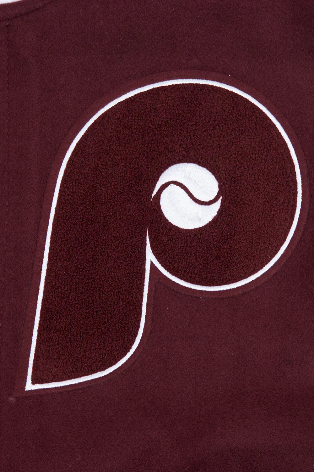 MLB PHILADELPHIA PHILLIES OLD ENGLISH WOOL MEN'S VARSITY JACKET