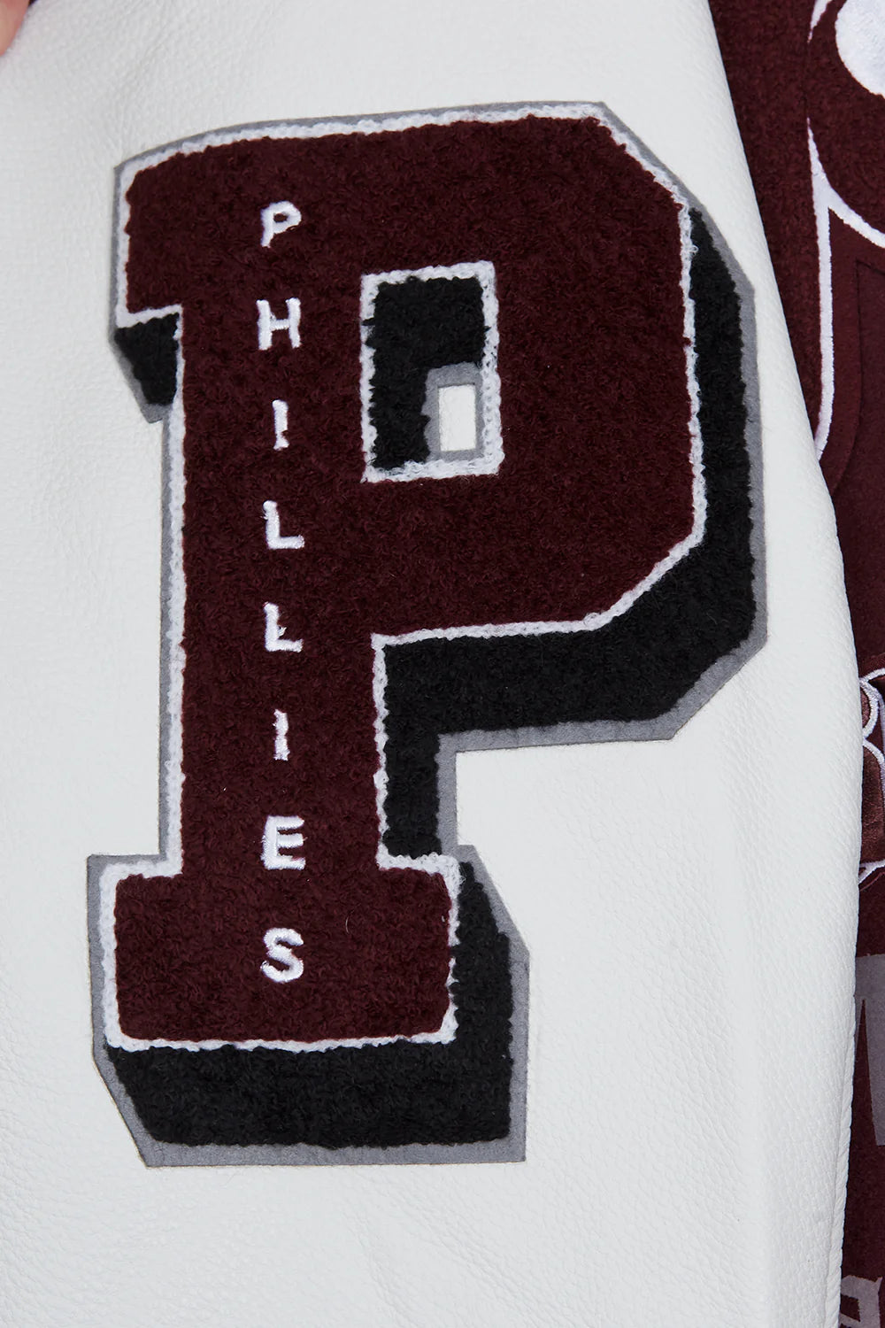 MLB PHILADELPHIA PHILLIES OLD ENGLISH WOOL MEN'S VARSITY JACKET