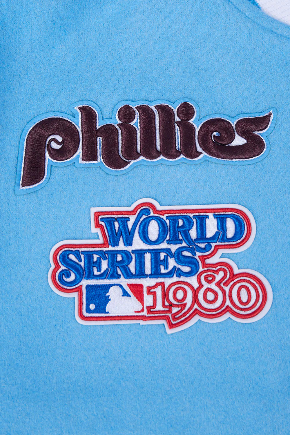 MLB PHILADELPHIA PHILLIES RETRO CLASSIC MEN'S RIB WOOL VARSITY JACKET