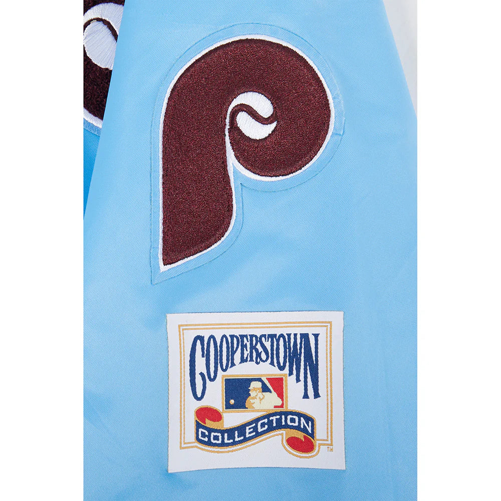 MLB PHILADELPHIA PHILLIES RETRO CLASSIC BIG BOYS RIB SATIN JACKET