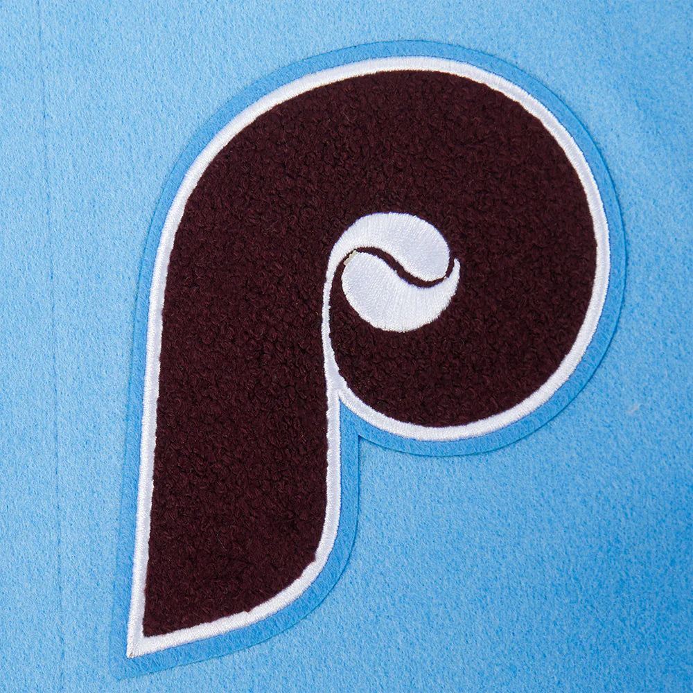 MLB PHILADELPHIA PHILLIES RETRO CLASSIC BIG BOYS RIB WOOL VARSITY JACKET