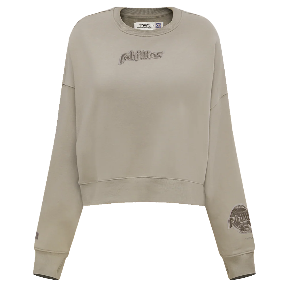 MLB PHILADELPHIA PHILLIES WINGSPAN WOMEN'S FLEECE CREWNECK
