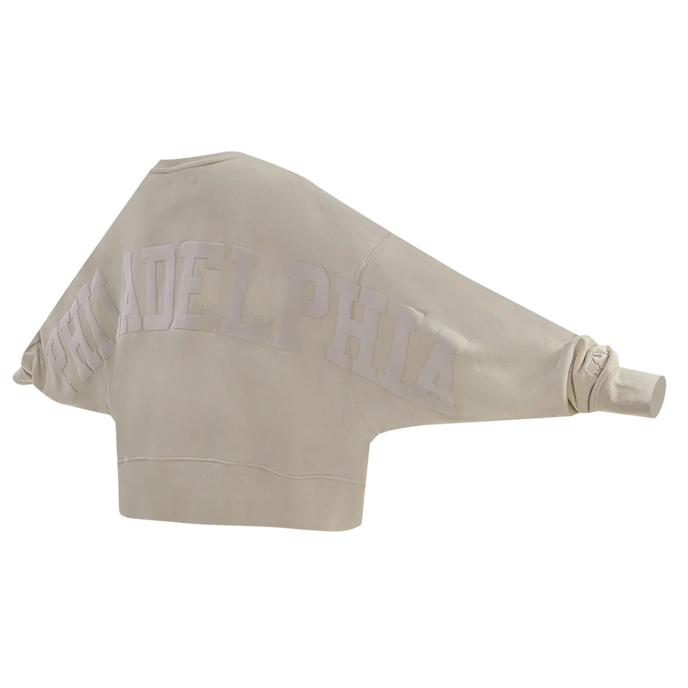 MLB PHILADELPHIA PHILLIES WINGSPAN WOMEN'S FLEECE CREWNECK