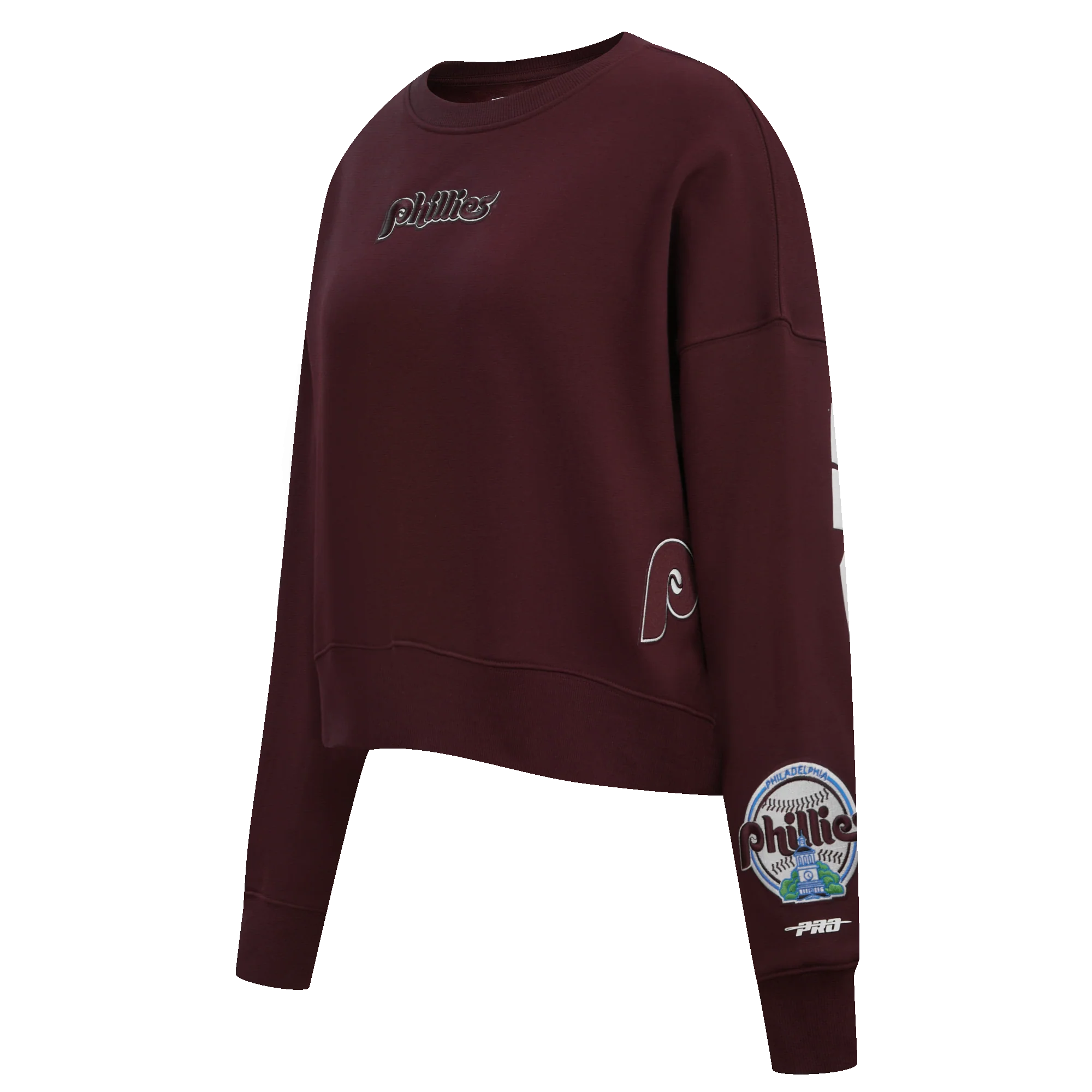 MLB PHILADELPHIA PHILLIES WINGSPAN WOMEN'S FLEECE CREWNECK
