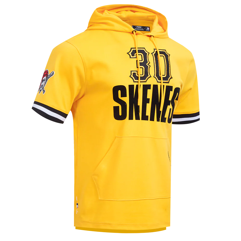 MLB PITTSBURGH PIRATES PAUL SKENES #30 CLASSIC MEN'S SHORT SLEEVE PULLOVER HOODIE