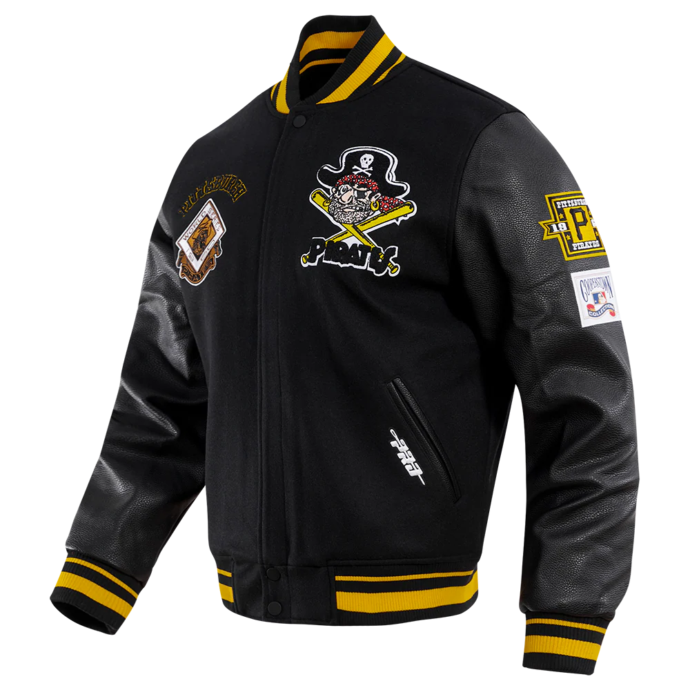 MLB PITTSBURGH PIRATES RETRO CLASSIC MEN'S RIB WOOL VARSITY JACKET