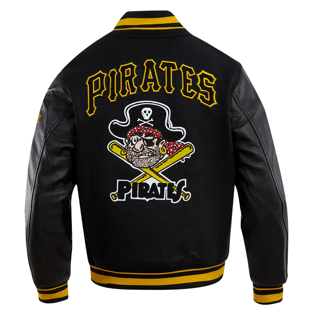 MLB PITTSBURGH PIRATES RETRO CLASSIC MEN'S RIB WOOL VARSITY JACKET