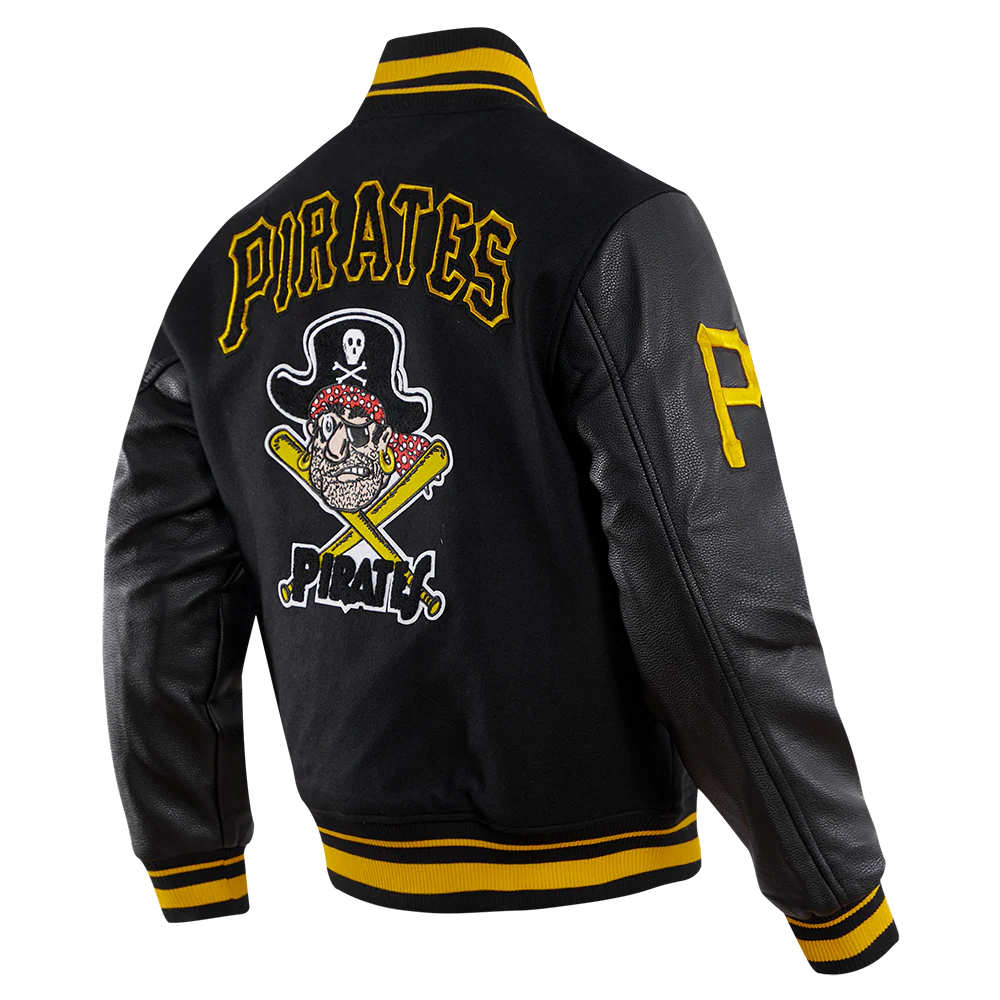 MLB PITTSBURGH PIRATES RETRO CLASSIC MEN'S RIB WOOL VARSITY JACKET
