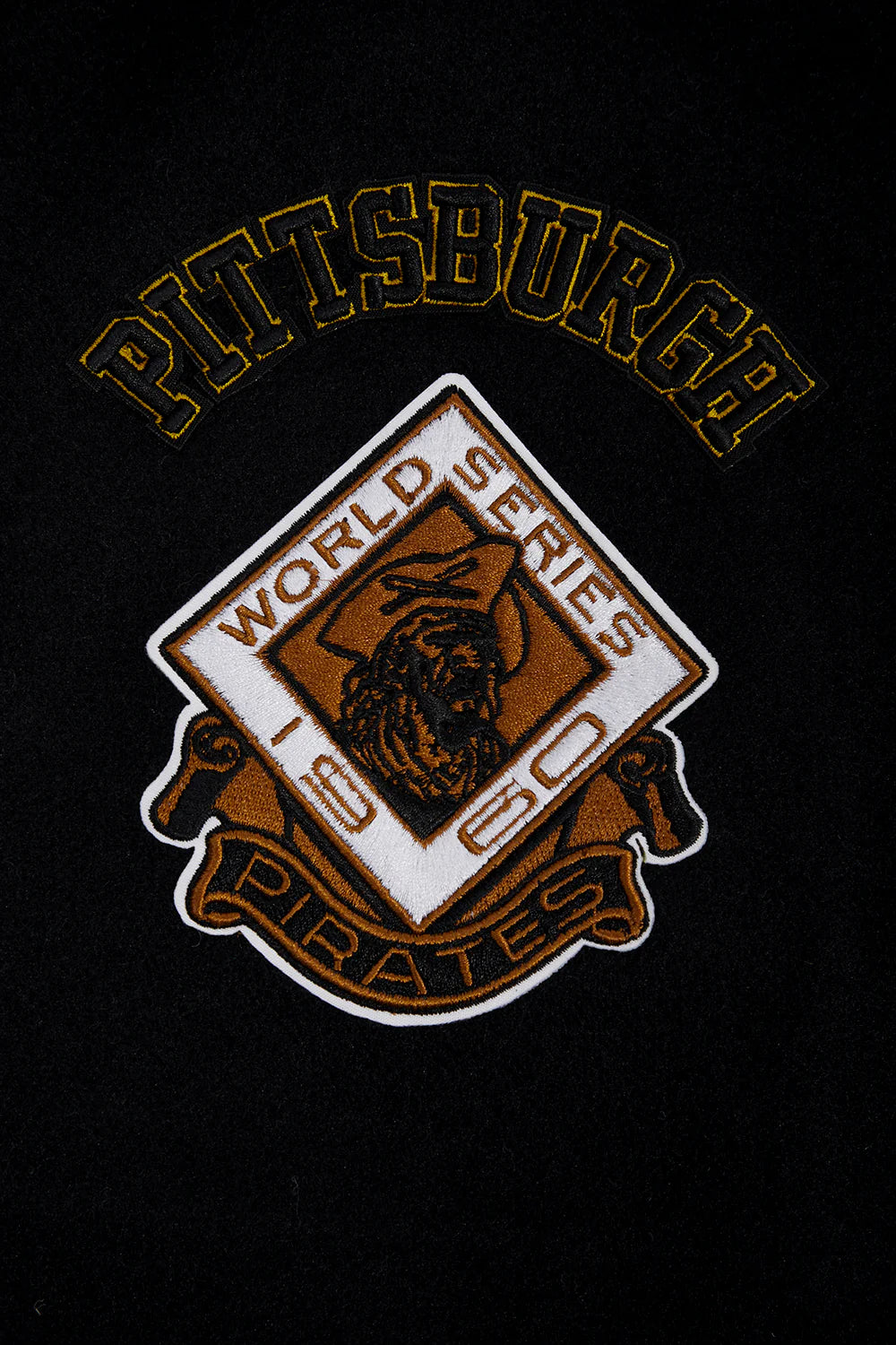 MLB PITTSBURGH PIRATES RETRO CLASSIC MEN'S RIB WOOL VARSITY JACKET