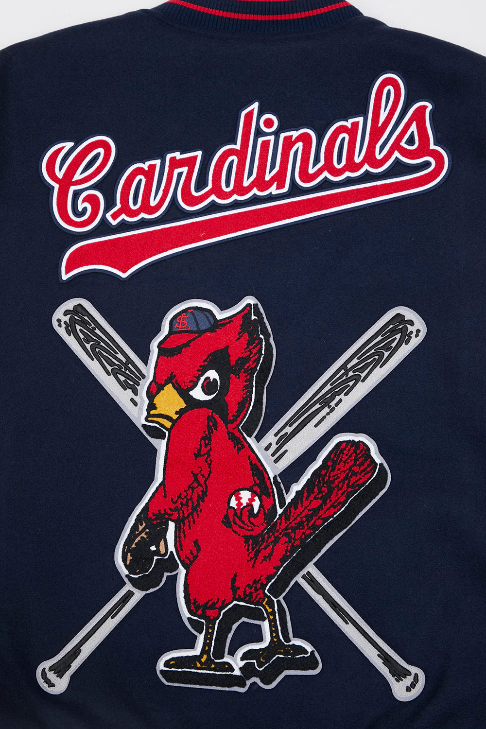 MLB ST. LOUIS CARDINALS RETRO MASHUP MEN'S RIB WOOL VARSITY JACKET