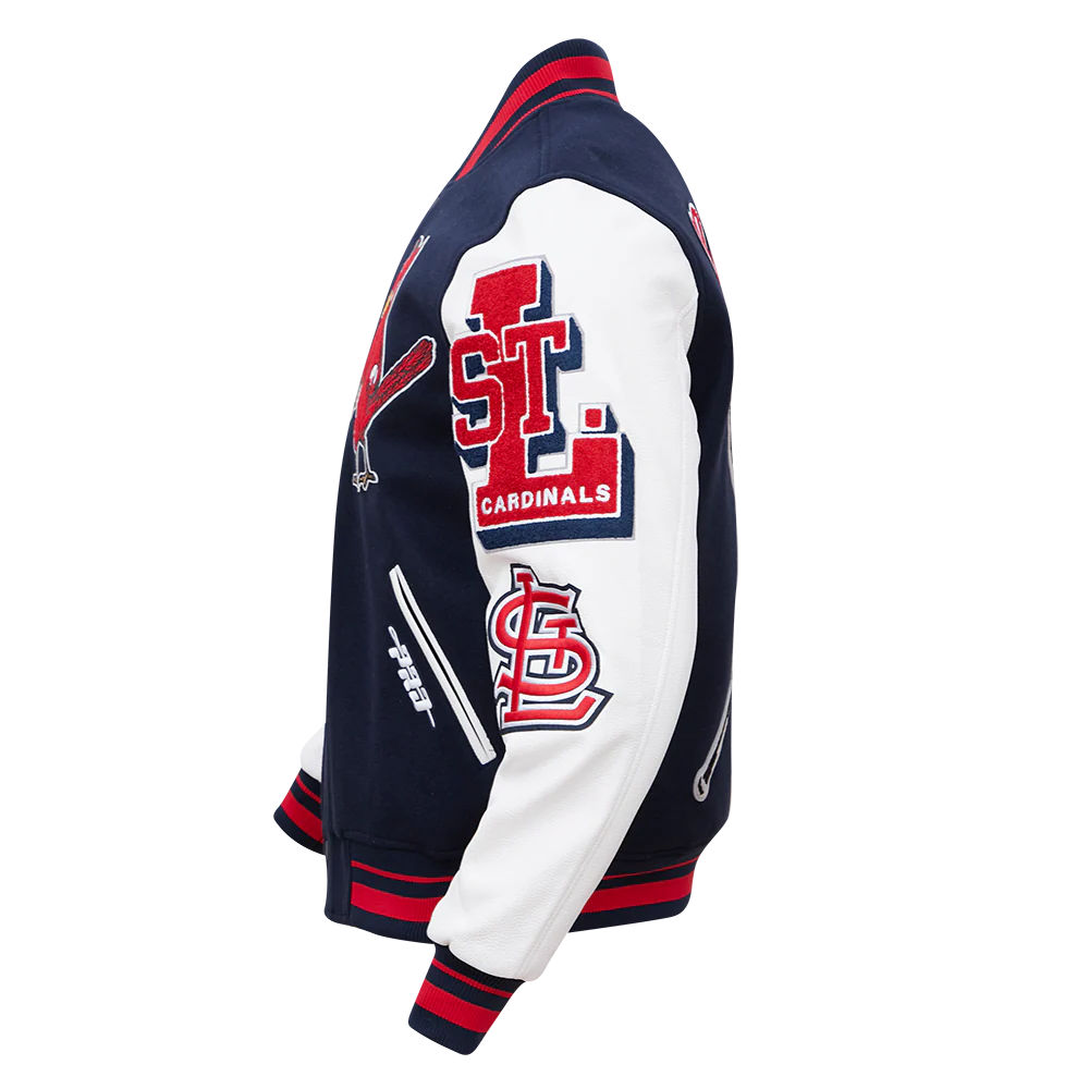 MLB ST. LOUIS CARDINALS RETRO MASHUP MEN'S RIB WOOL VARSITY JACKET