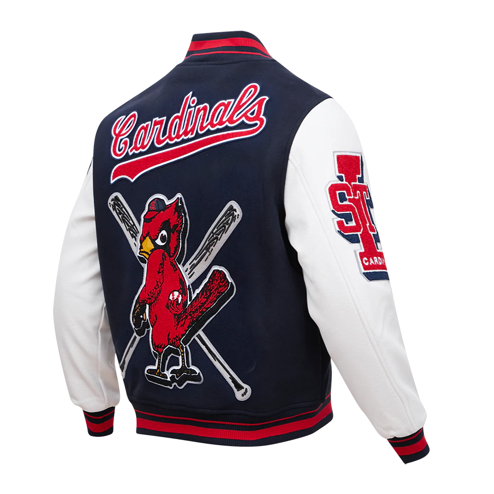MLB ST. LOUIS CARDINALS RETRO MASHUP MEN'S RIB WOOL VARSITY JACKET