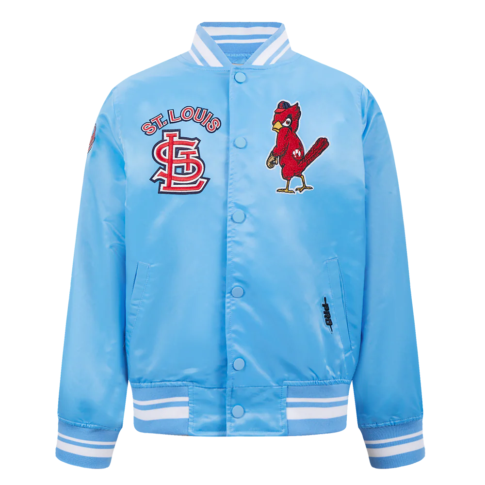 MLB ST. LOUIS CARDINALS RETRO CLASSIC BIG BOYS RIB SATIN JACKET