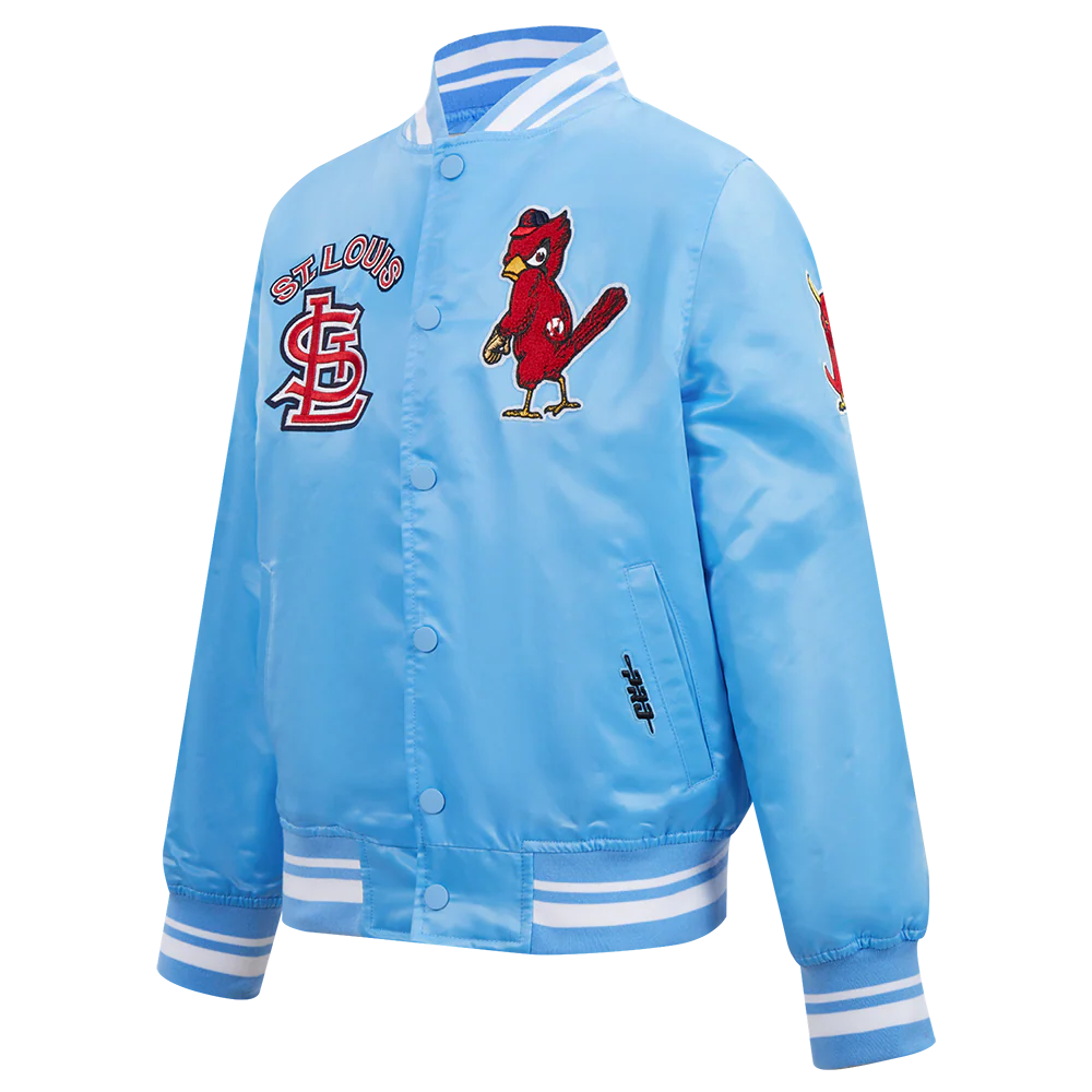 MLB ST. LOUIS CARDINALS RETRO CLASSIC BIG BOYS RIB SATIN JACKET