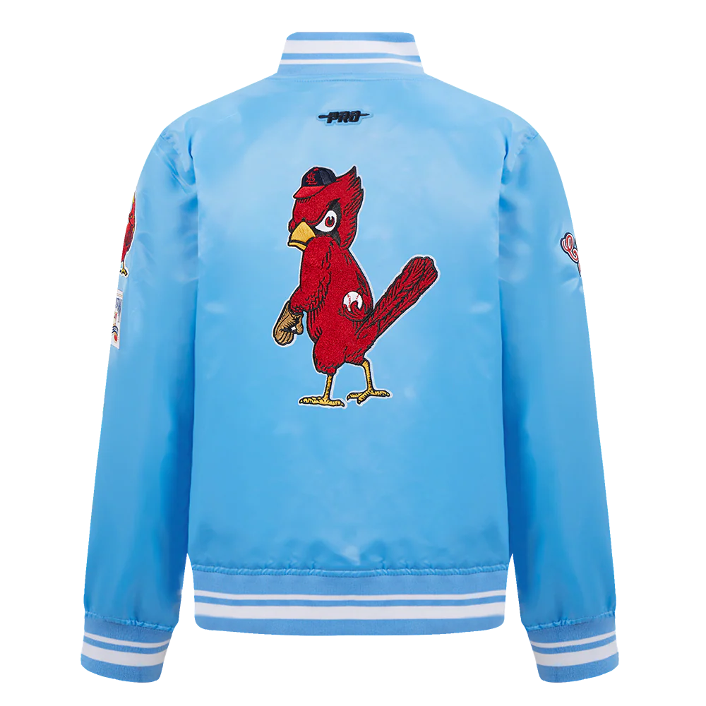 MLB ST. LOUIS CARDINALS RETRO CLASSIC BIG BOYS RIB SATIN JACKET