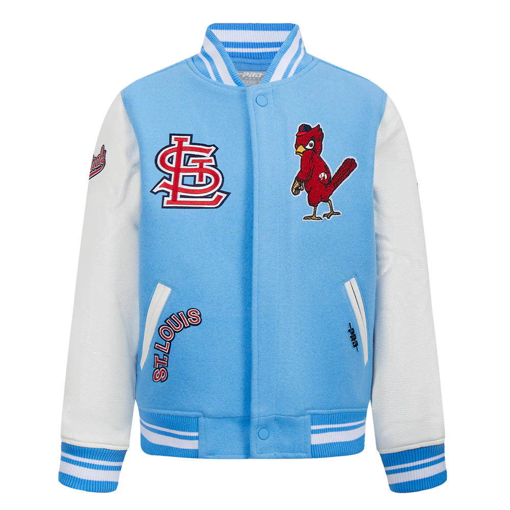 MLB ST. LOUIS CARDINALS RETRO CLASSIC BIG BOYS RIB WOOL VARSITY JACKET