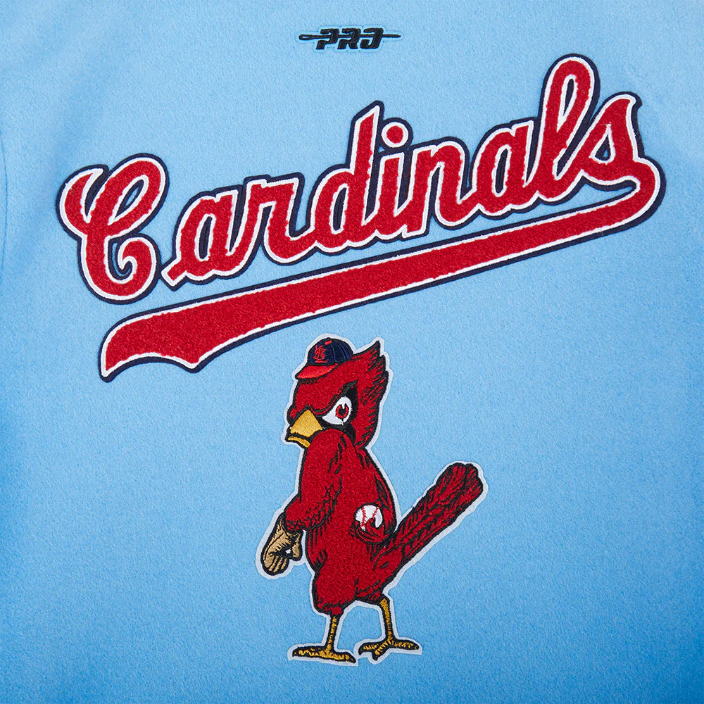 MLB ST. LOUIS CARDINALS RETRO CLASSIC BIG BOYS RIB WOOL VARSITY JACKET