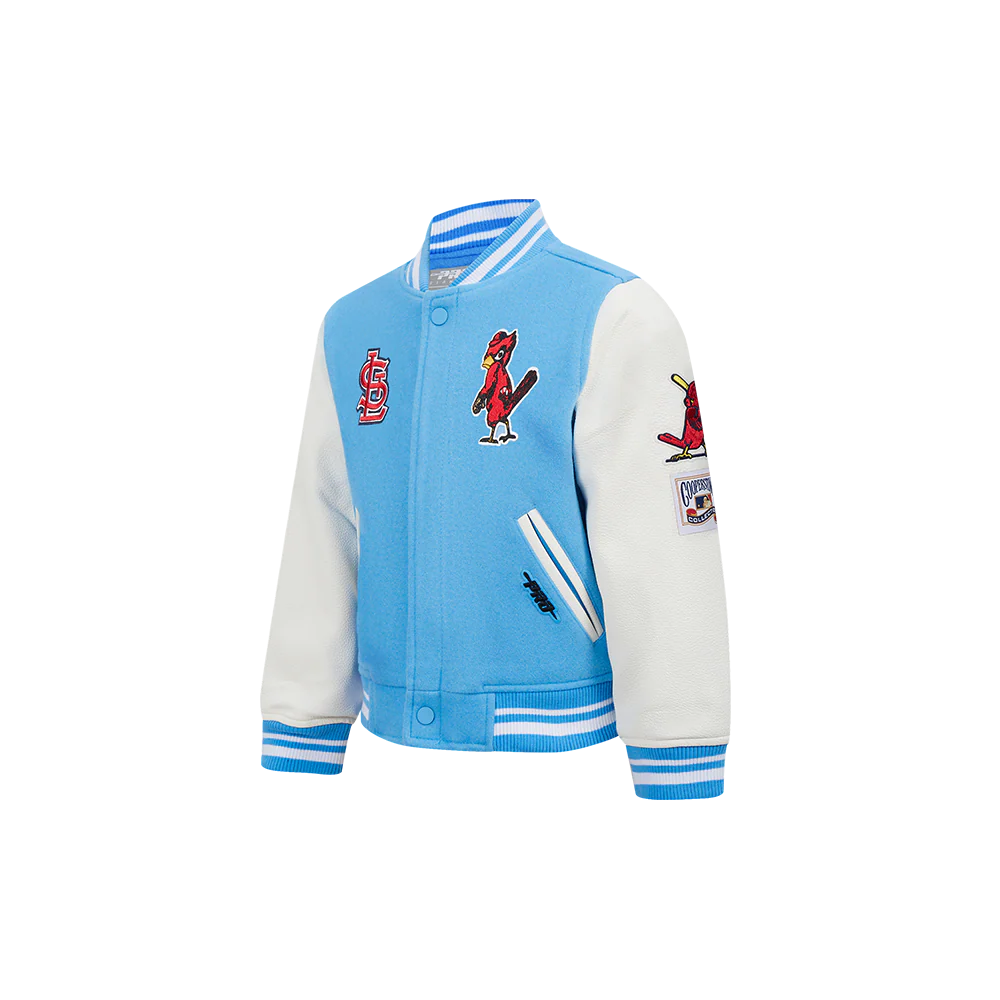 MLB ST. LOUIS CARDINALS RETRO CLASSIC TODDLER BOYS RIB WOOL VARSITY JACKET