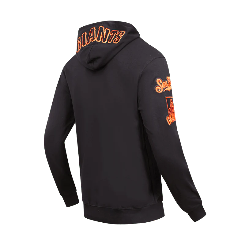 MLB SAN FRANCISCO GIANTS CLASSIC CHENILLE MEN'S FULL ZIP PULLOVER HOODIE