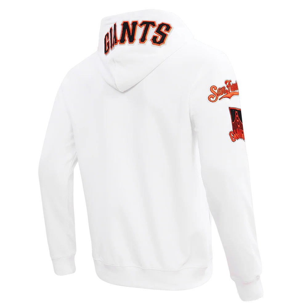 MLB SAN FRANCISCO GIANTS CLASSIC CHENILLE MEN'S FULL ZIP PULLOVER HOODIE