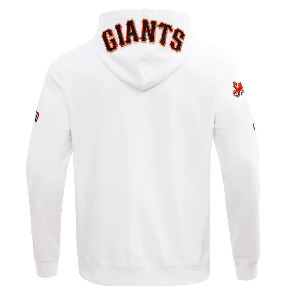 MLB SAN FRANCISCO GIANTS CLASSIC CHENILLE MEN'S FULL ZIP PULLOVER HOODIE