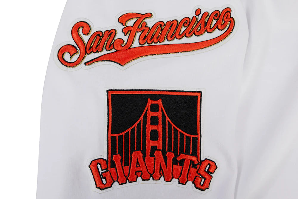 MLB SAN FRANCISCO GIANTS CLASSIC CHENILLE MEN'S FULL ZIP PULLOVER HOODIE