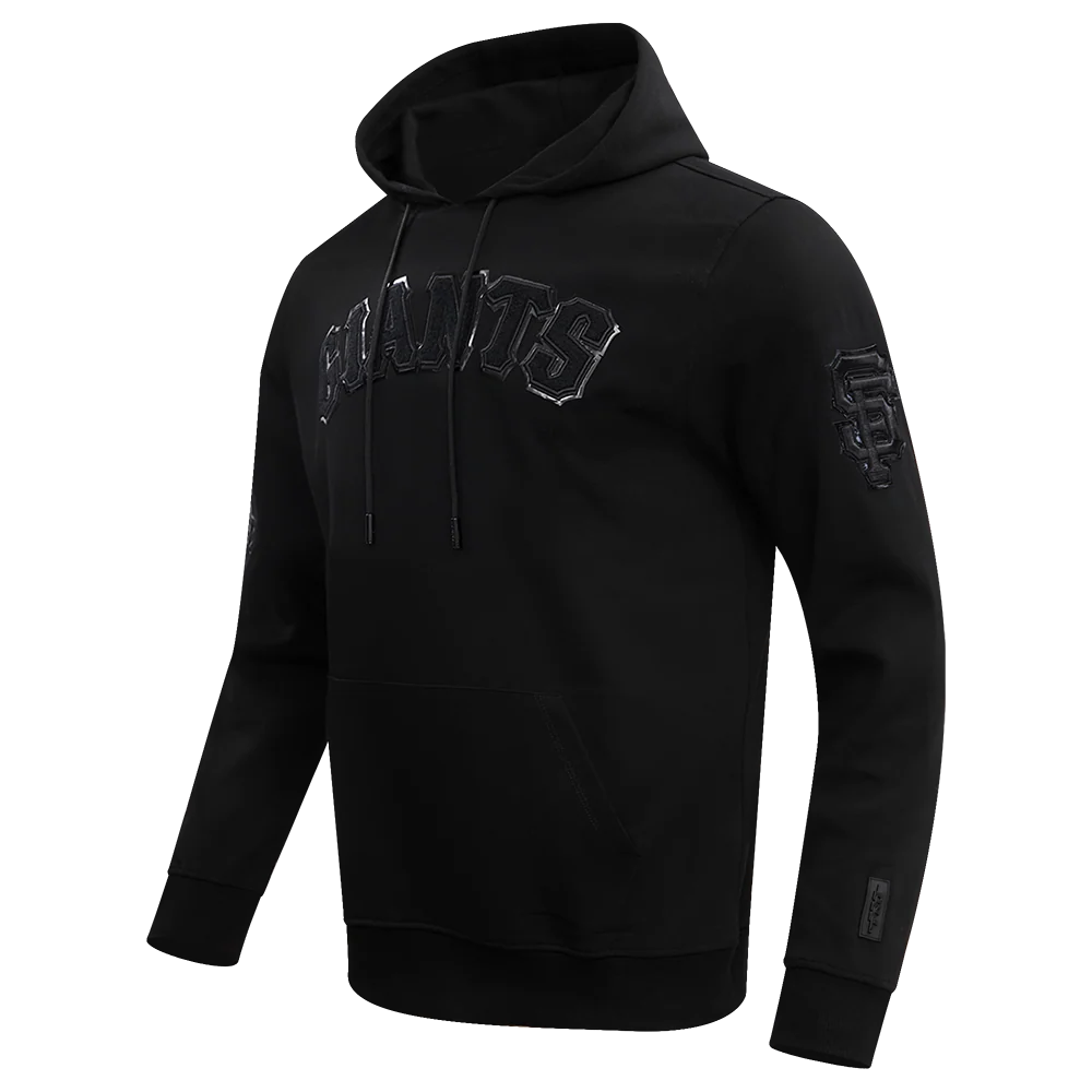 MLB SAN FRANCISCO GIANTS TRIPLE BLACK LOGO MEN'S PULLOVER HOODIE