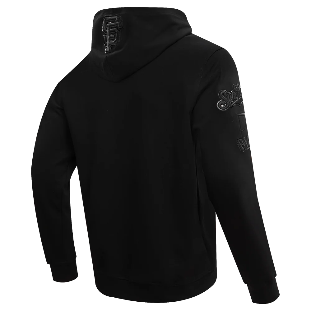 MLB SAN FRANCISCO GIANTS TRIPLE BLACK LOGO MEN'S PULLOVER HOODIE