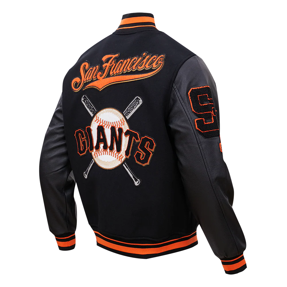 MLB SAN FRANCISCO GIANTS MASHUP MEN'S RIB WOOL VARSITY JACKET