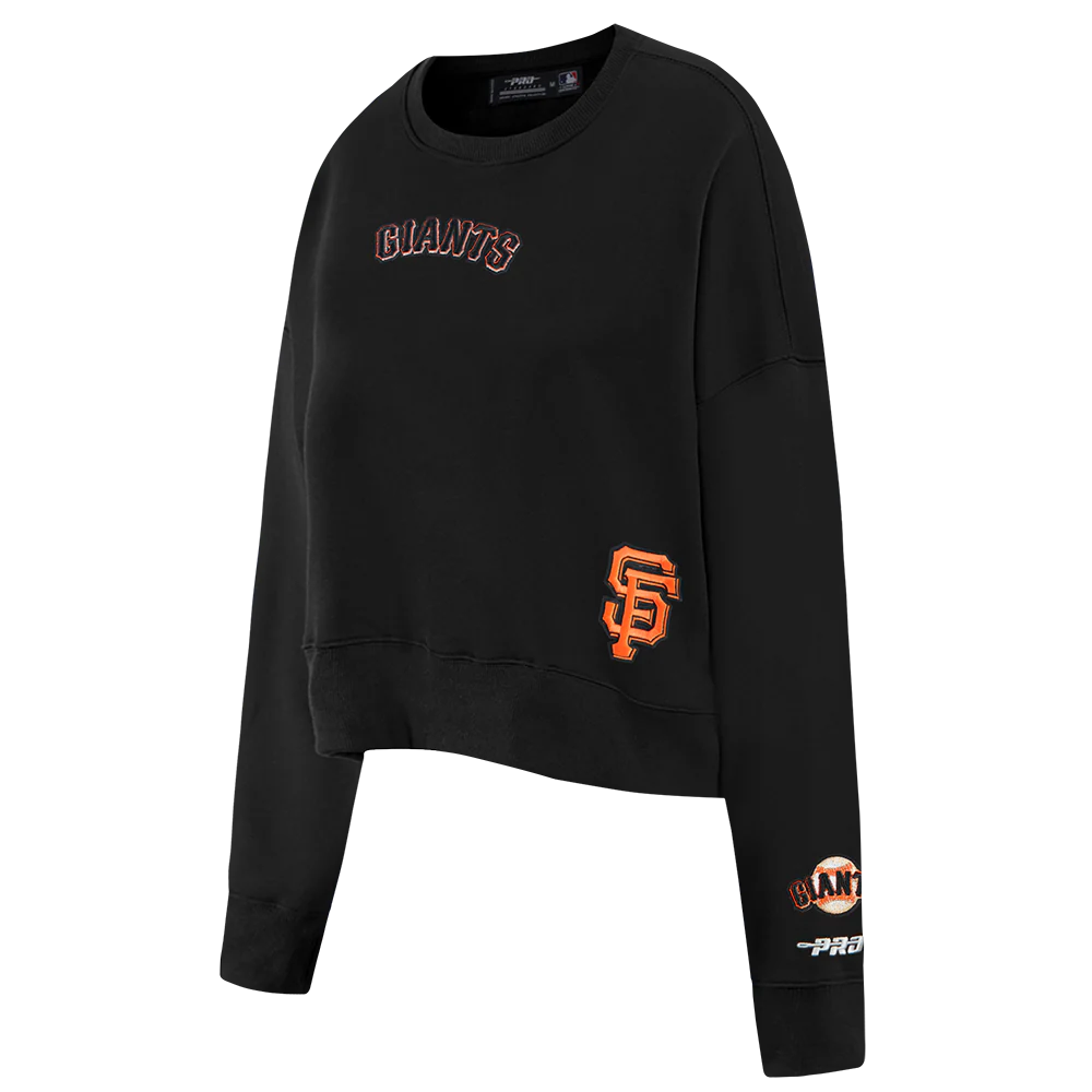 MLB SAN FRANCISCO GIANTS WINGSPAN WOMEN'S FLEECE CREWNECK