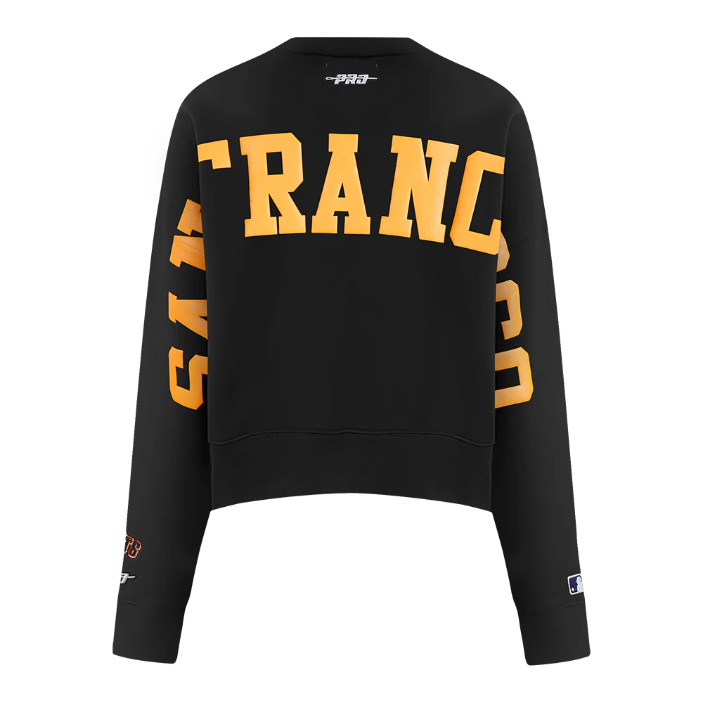 MLB SAN FRANCISCO GIANTS WINGSPAN WOMEN'S FLEECE CREWNECK