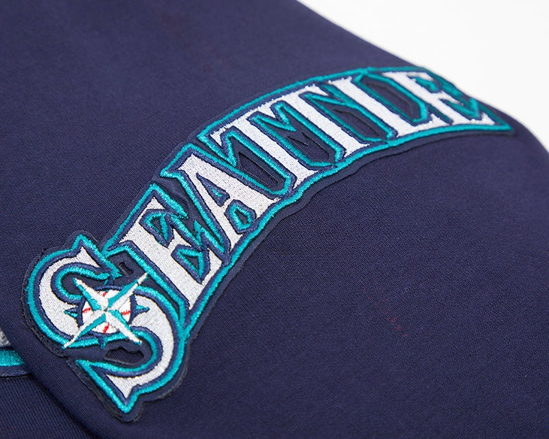 MLB SEATTLE MARINERS CLASSIC CHENILLE MEN'S FULL ZIP PULLOVER HOODIE