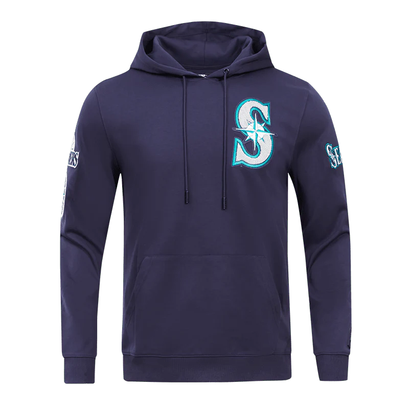 MLB SEATTLE MARINERS CLASSIC CHENILLE MEN'S PULLOVER HOODIE