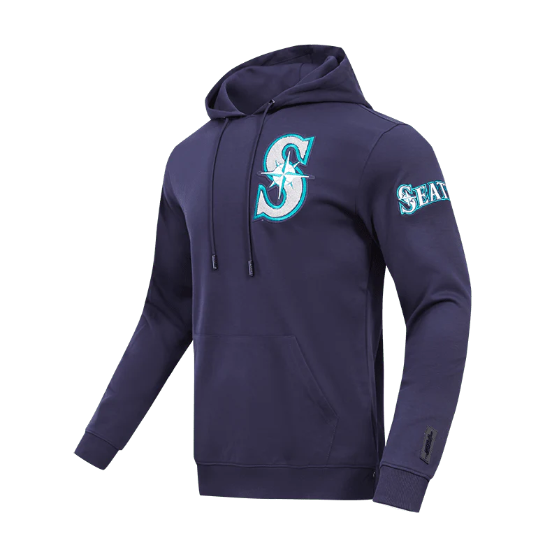 MLB SEATTLE MARINERS CLASSIC CHENILLE MEN'S PULLOVER HOODIE