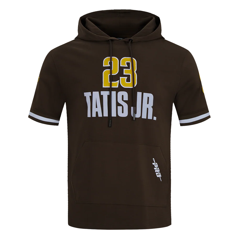 MLB SAN DIEGO PADRES FERNANDO TATIS JR. #23 CLASSIC MEN'S SHORT SLEEVE PULLOVER HOODIE