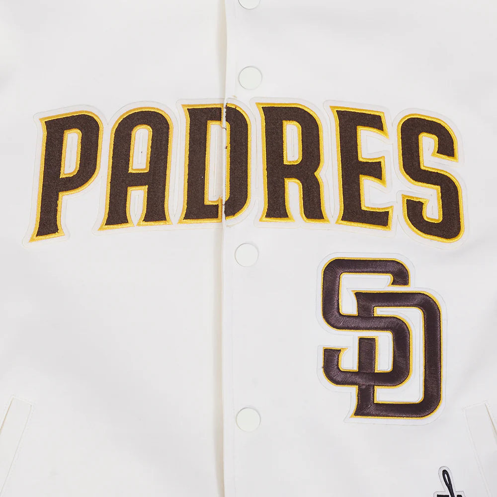 MLB SAN DIEGO PADRES CURRENT LOGO PRO GAME DAY MEN'S DOUBLE KNIT JACKET