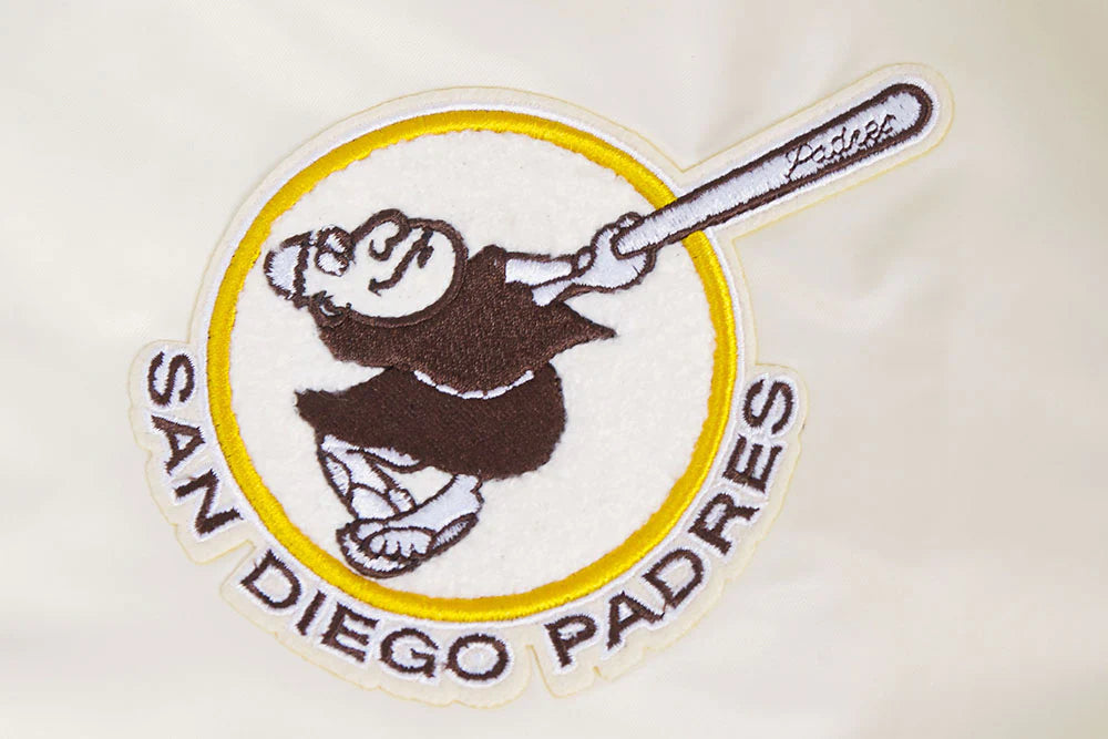 MLB SAN DIEGO PADRES RETRO CLASSIC WOMEN'S RIB SATIN JACKET